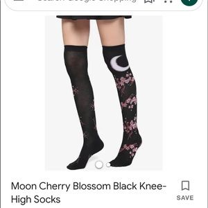 Cherry blossom knee hi socks